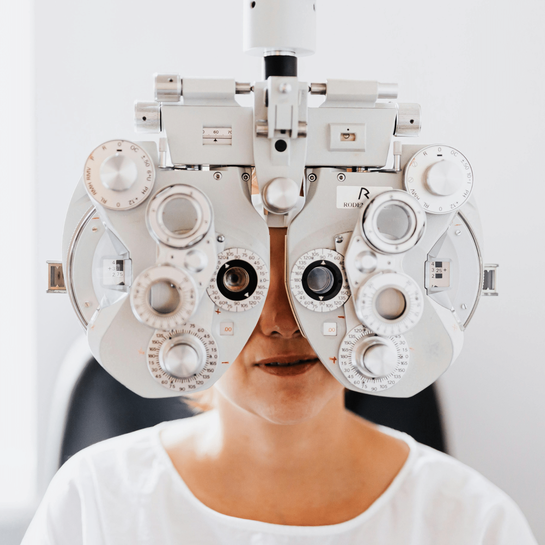 Woman Having an Eye Exam